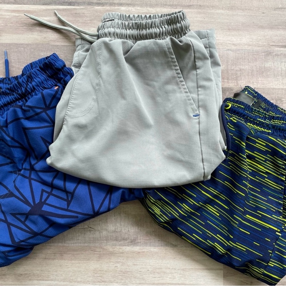 Bundle! Eddie Bauer Size 10-12 Swim trunks bathing suit boys M kids blue